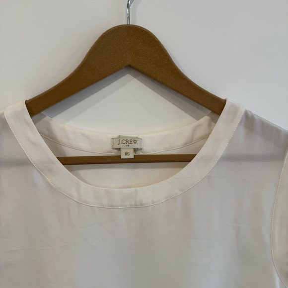 J. Crew Cream Sleeveless Blouse - Picture 2 of 4